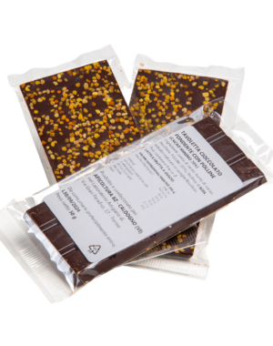 Cioccolata fondente 70% e Polline - Tavoletta 50gr